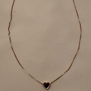 Gold Heart Pendant Necklace